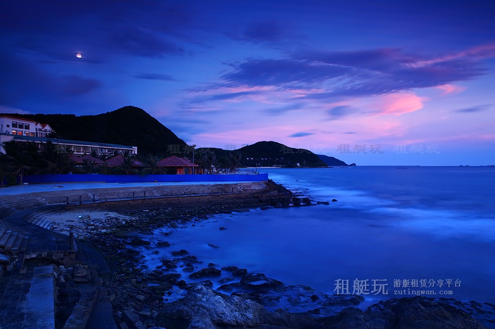 三亞旅游游艇 帆船租賃三亞港——小東海、大東海航線