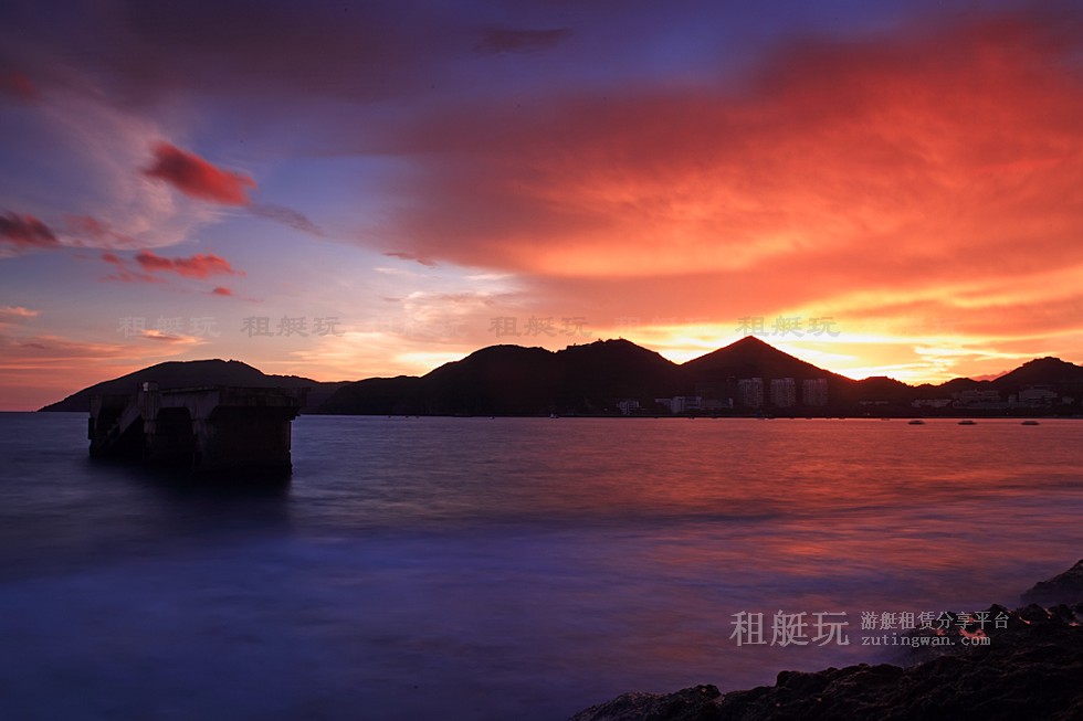 三亞旅游游艇 帆船租賃三亞港——小東海、大東海航線